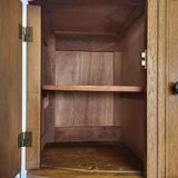 Solid wood and vintage marble