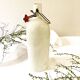 Old light gray enamelled stoneware hot water bottle