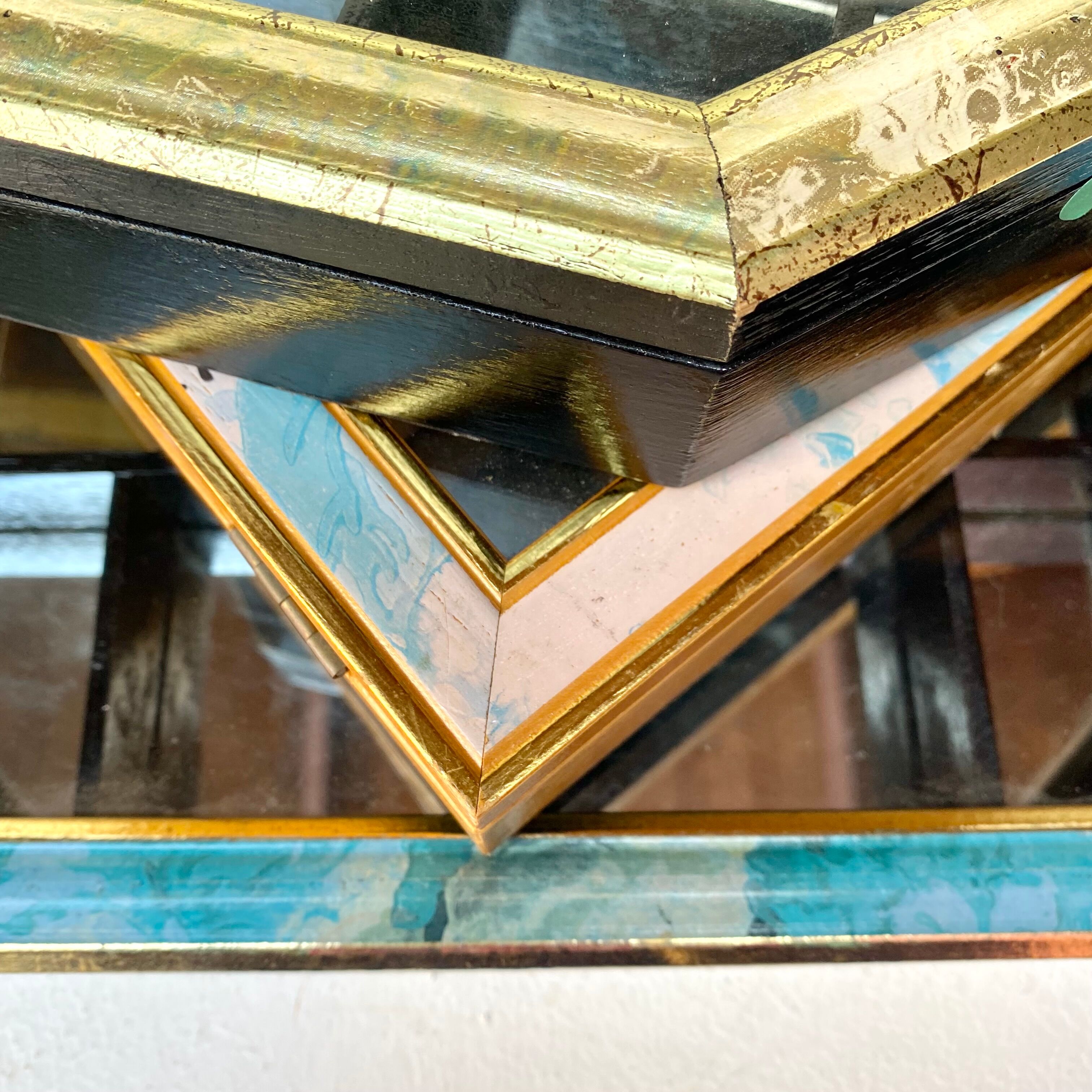 Vintage wall display cases