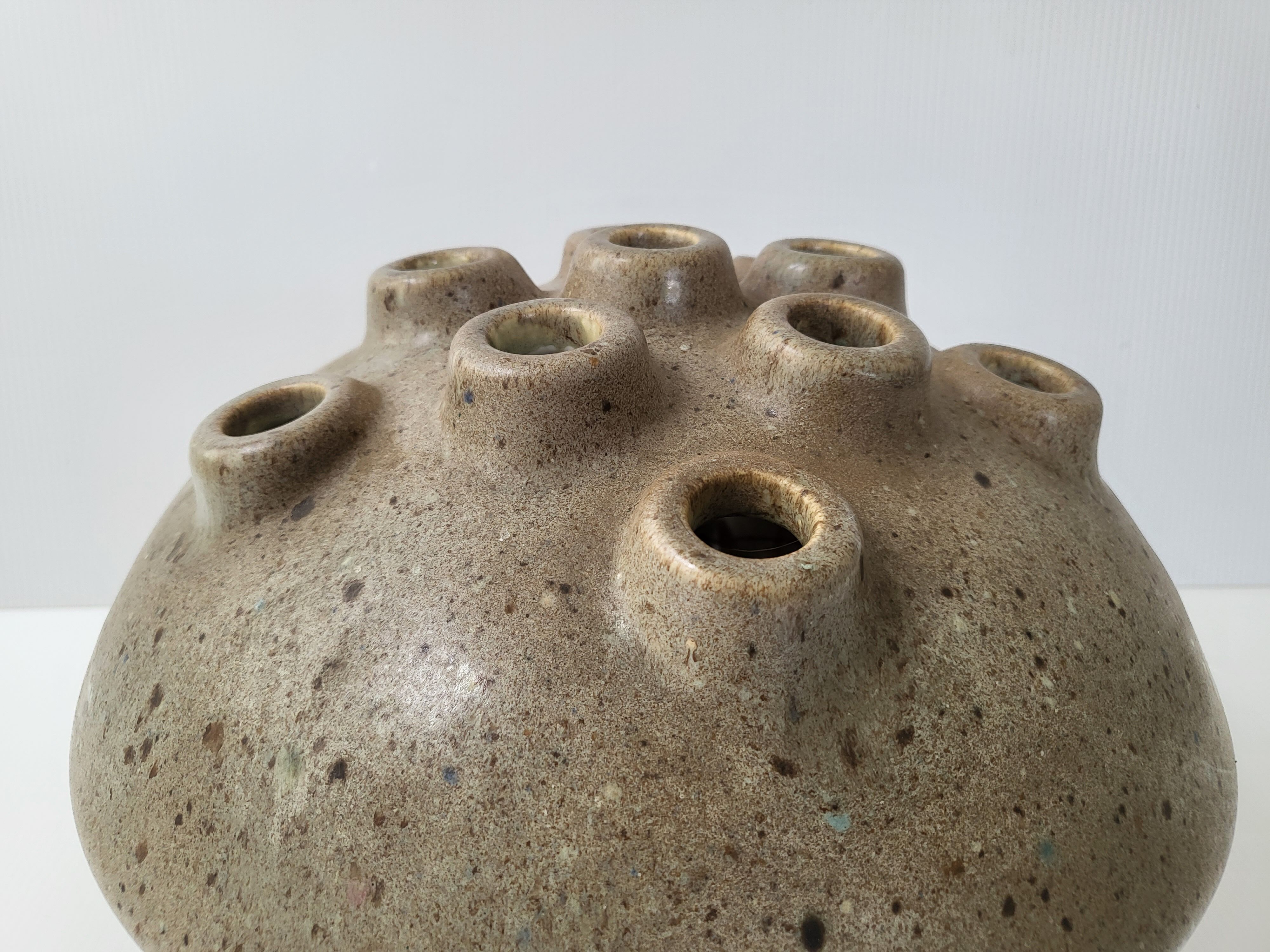 Vintage picnic vase la Poterie Périgordine in stoneware 1960