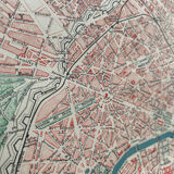 1883 - Map of the city of Paris