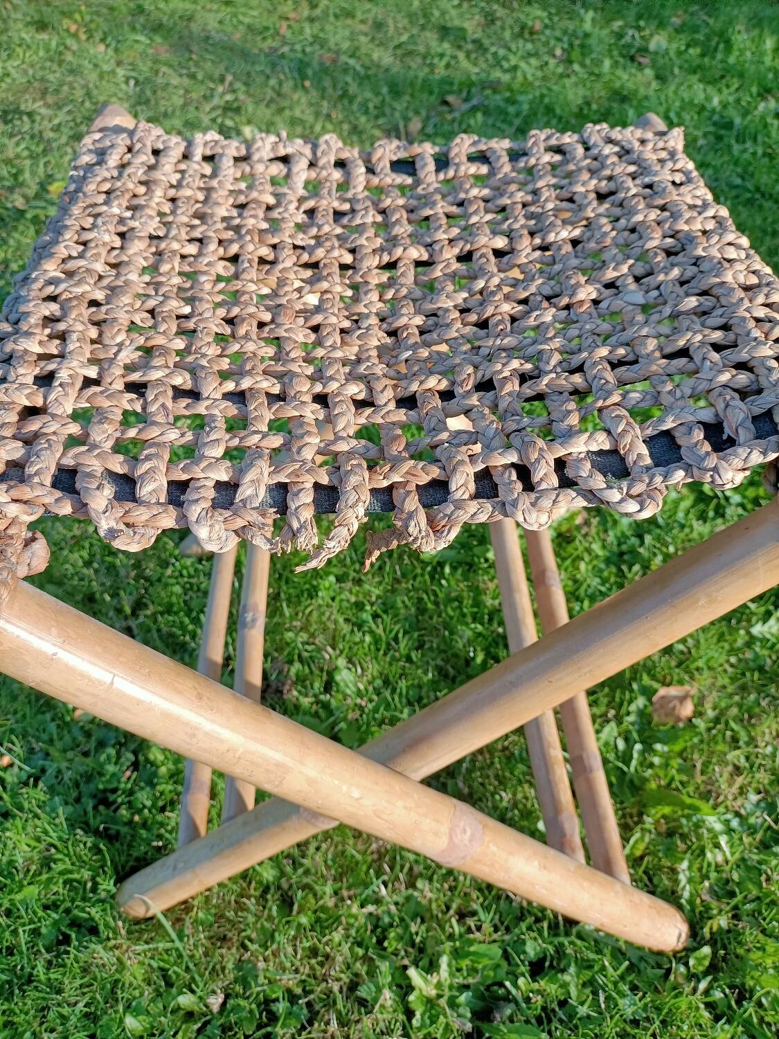Retro bamboo stool