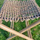 Retro bamboo stool