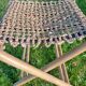 Tabouret rétro bambou