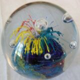 Paper press, crystal sulphide with abstract decoration -N°2
