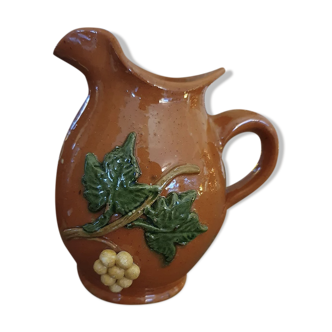 Glazed earth pitcher