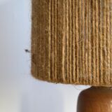 Rope and sandstone lamp