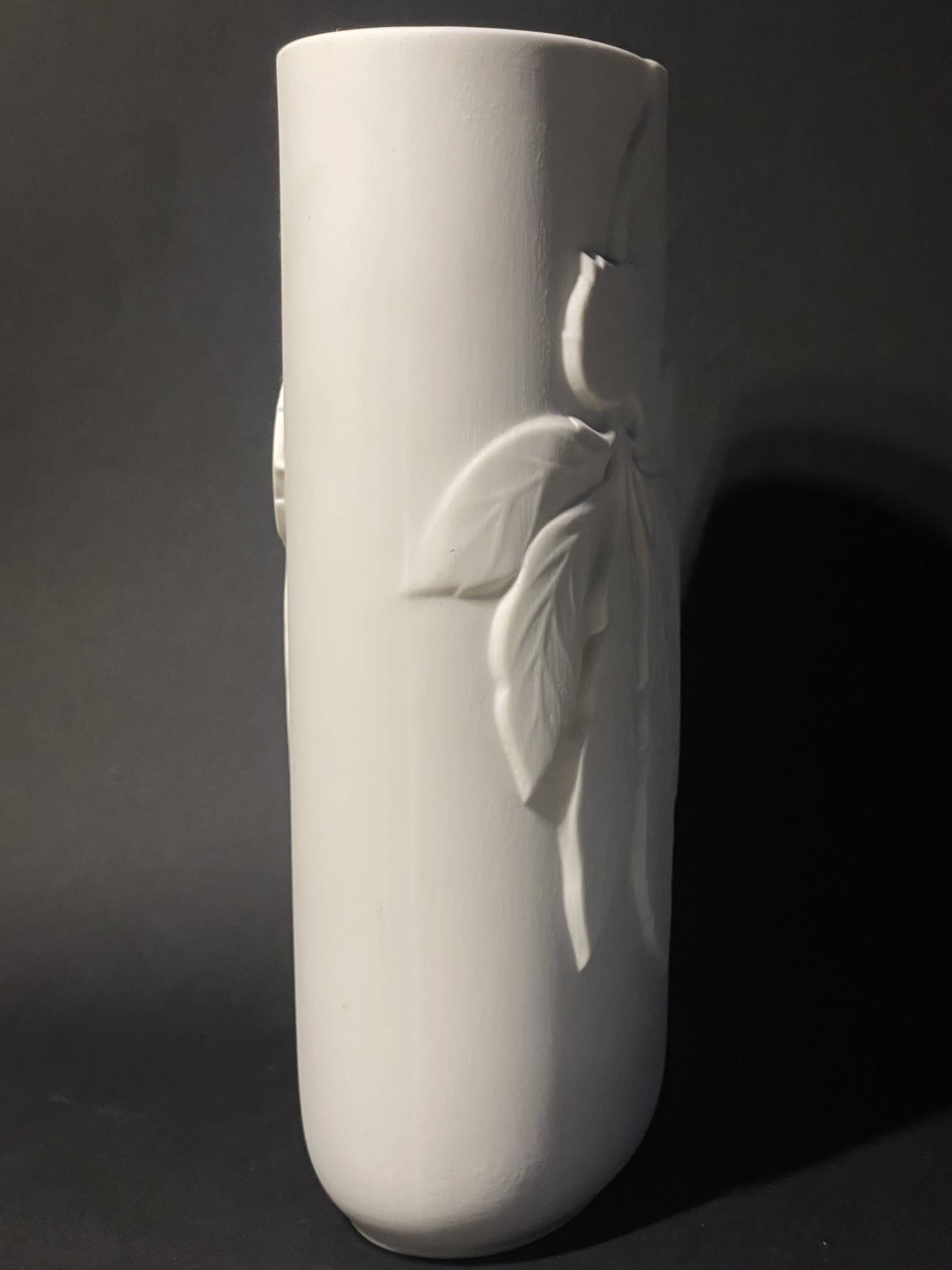 Vintage vase by Thomas Rosenthal, biscuit porcelain, Germany 1960s.