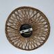 Vintage rattan basket wicker wall light 32 cm