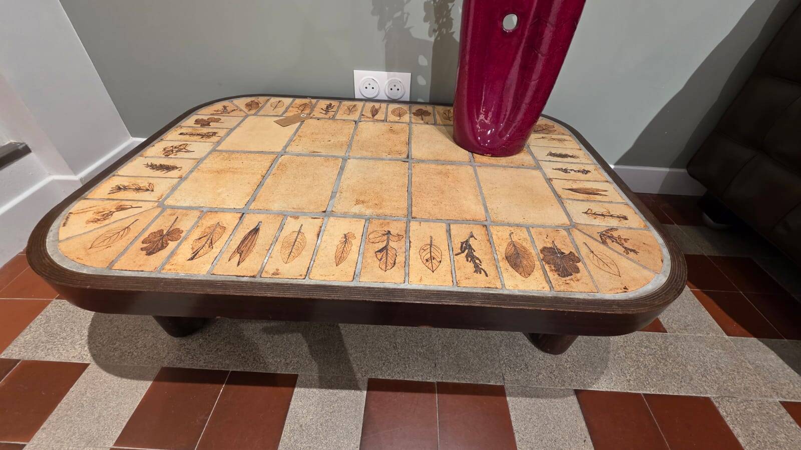 Table basse Roger Capron "Herbiers"