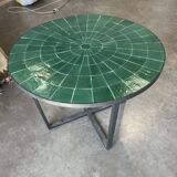Round zellige table