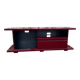 Rectangular plexiglass tv unit, burgundy, wine colour, david lange wine