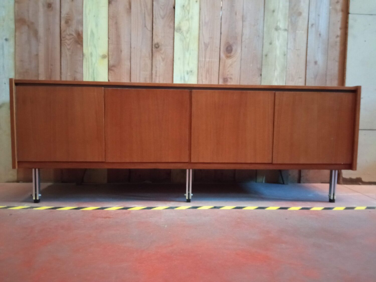 Enfilade 4 doors in teak