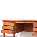 Mid-Century Danish Teak Desk, 1970s.