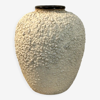 Old art deco vase, tense enamel, granite, dage