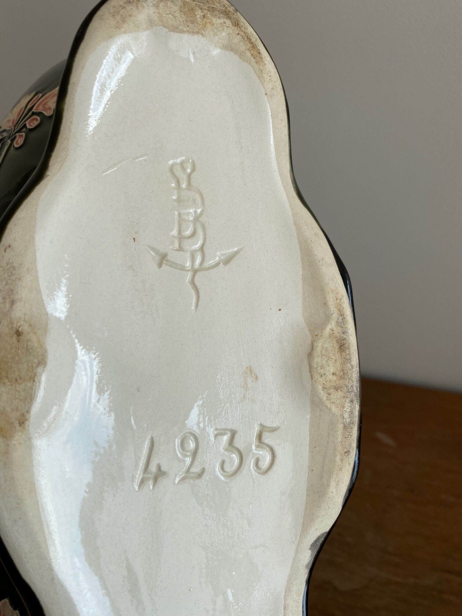 Antique ceramic planter