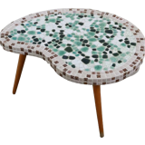 Kidney-shaped mosaic plant table