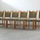 Chaises de salle à manger en chêne danois brutaliste des années 1960 dans le style de H. Kjærnulf