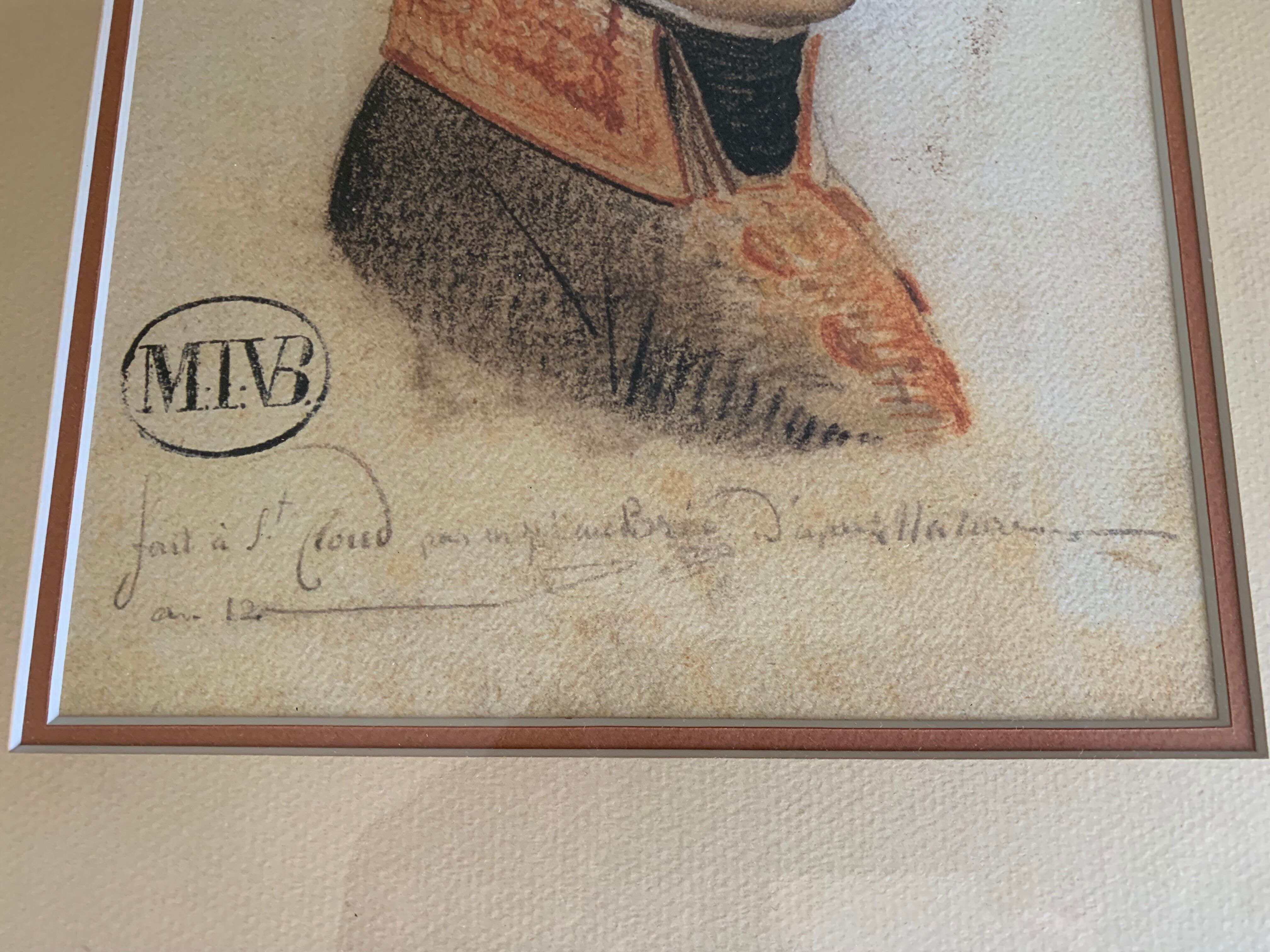 Profile portrait of Napoleon Bonaparte 1st Consul