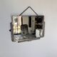 Art Deco silver-plated metal mirror 1930