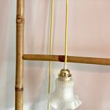 Glass tulip walking lamp