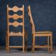 Brutalist Oak Dining Chairs by Henning Kjærnulf, 1960s, Set of 6