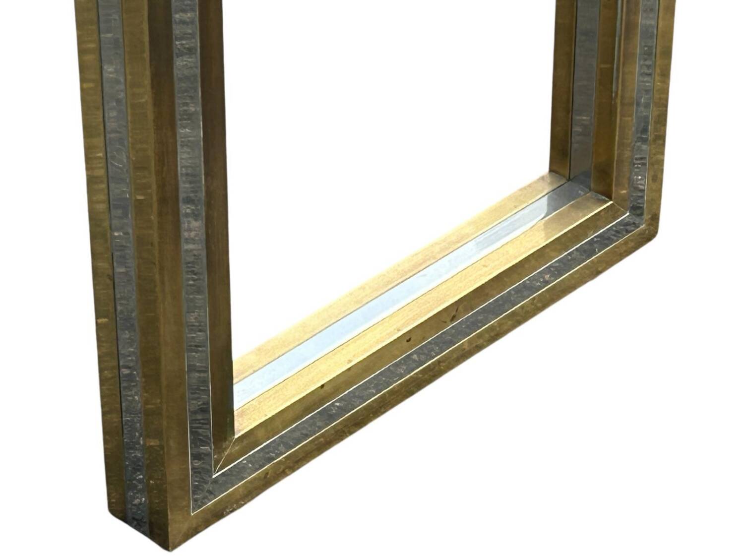 Large brass and glass console by Roméo Rega Italy circa 1970 - L