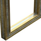 Large brass and glass console by Roméo Rega Italy circa 1970 - L