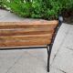 Garden bench cast iron and wood