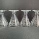 4 verres à vin Baccarat forme 11965 gravure mate 12117