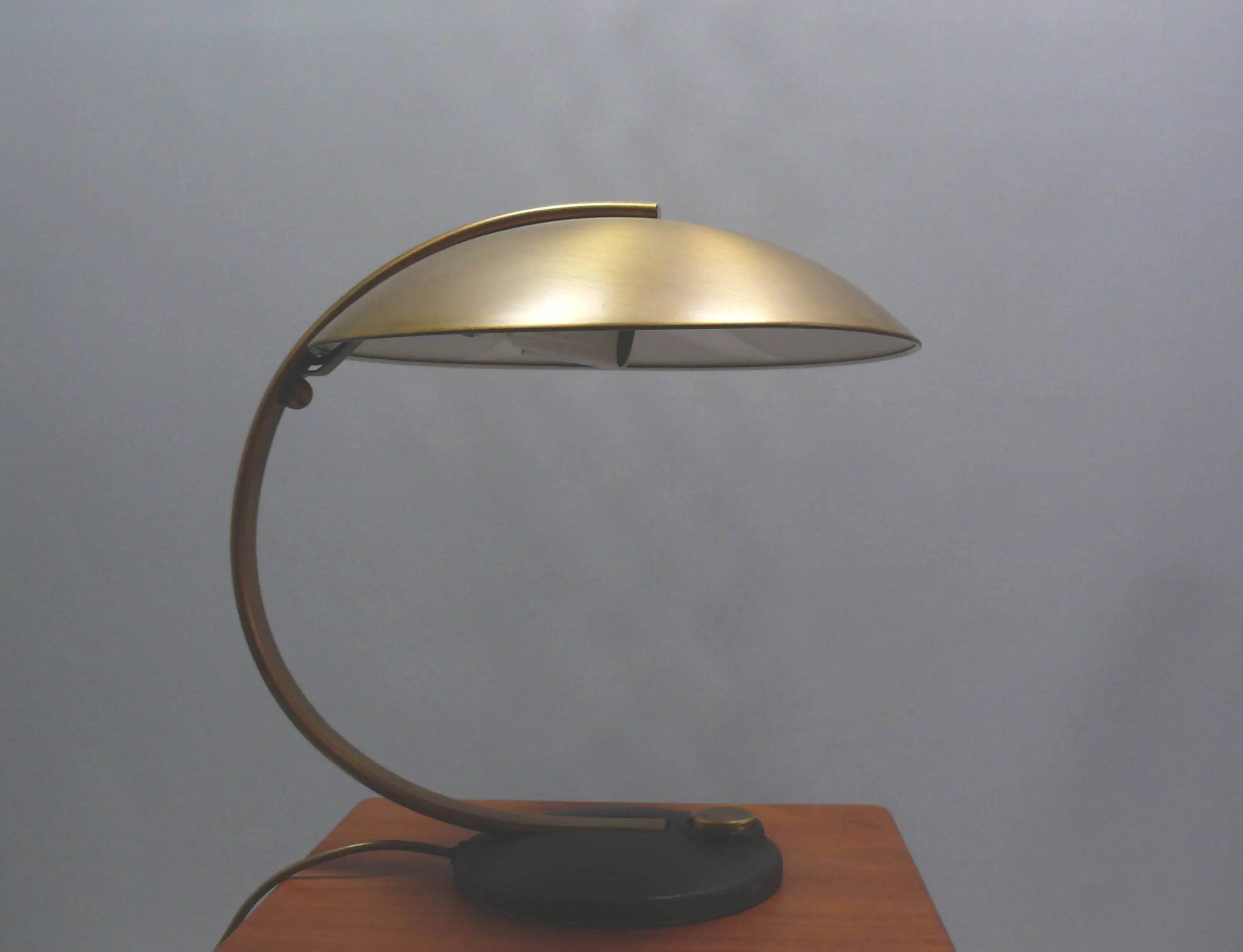 Brass table lamp, Hillebrand, 1960s