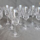 10 verres a vin en cristal taillé, Saint louis