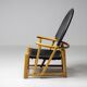 Piero Palange - G23 "Hoop" chair in Saddle black leather