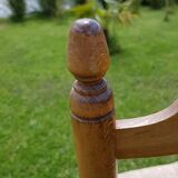 Chaise bois et paille