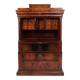 Secretary - Hand polished mahogany - Flame structure - 4 drawers - Year 1840s