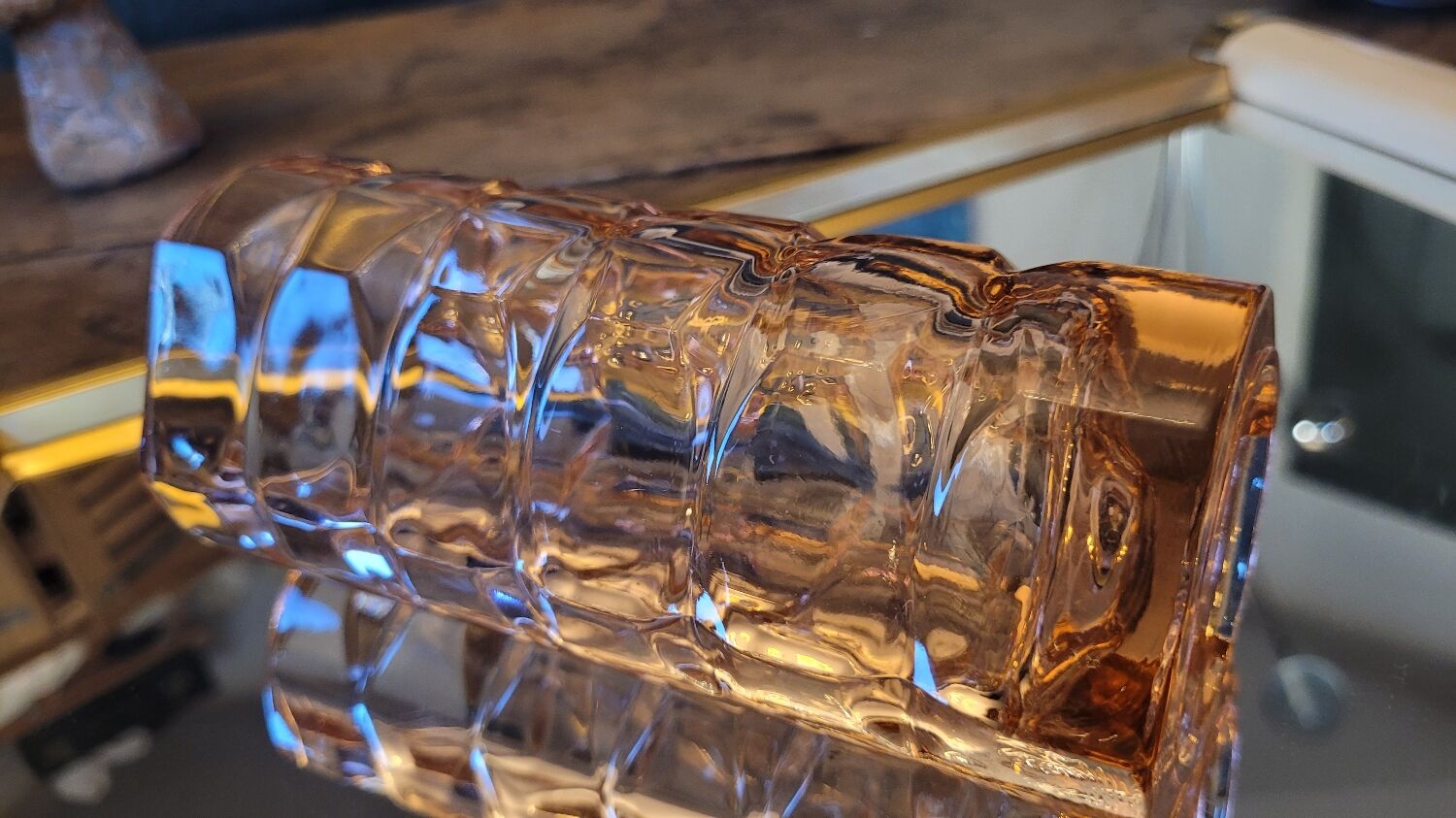 Vase ambré années 60