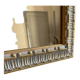 Miroir cadre blanc doré
