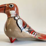 Ceramic vintage exotic bird