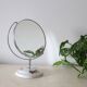 Standing mirror, porcelain base, vintage