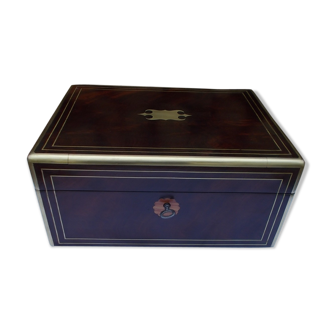 Mahogany and brass box