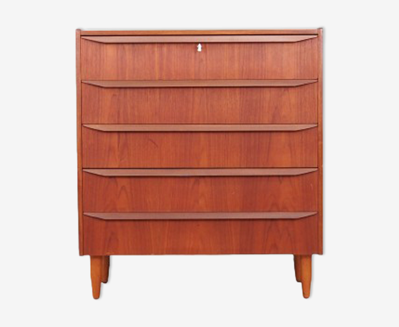 Commode en teck, design danois, années 1970, fabriqué au Danemark