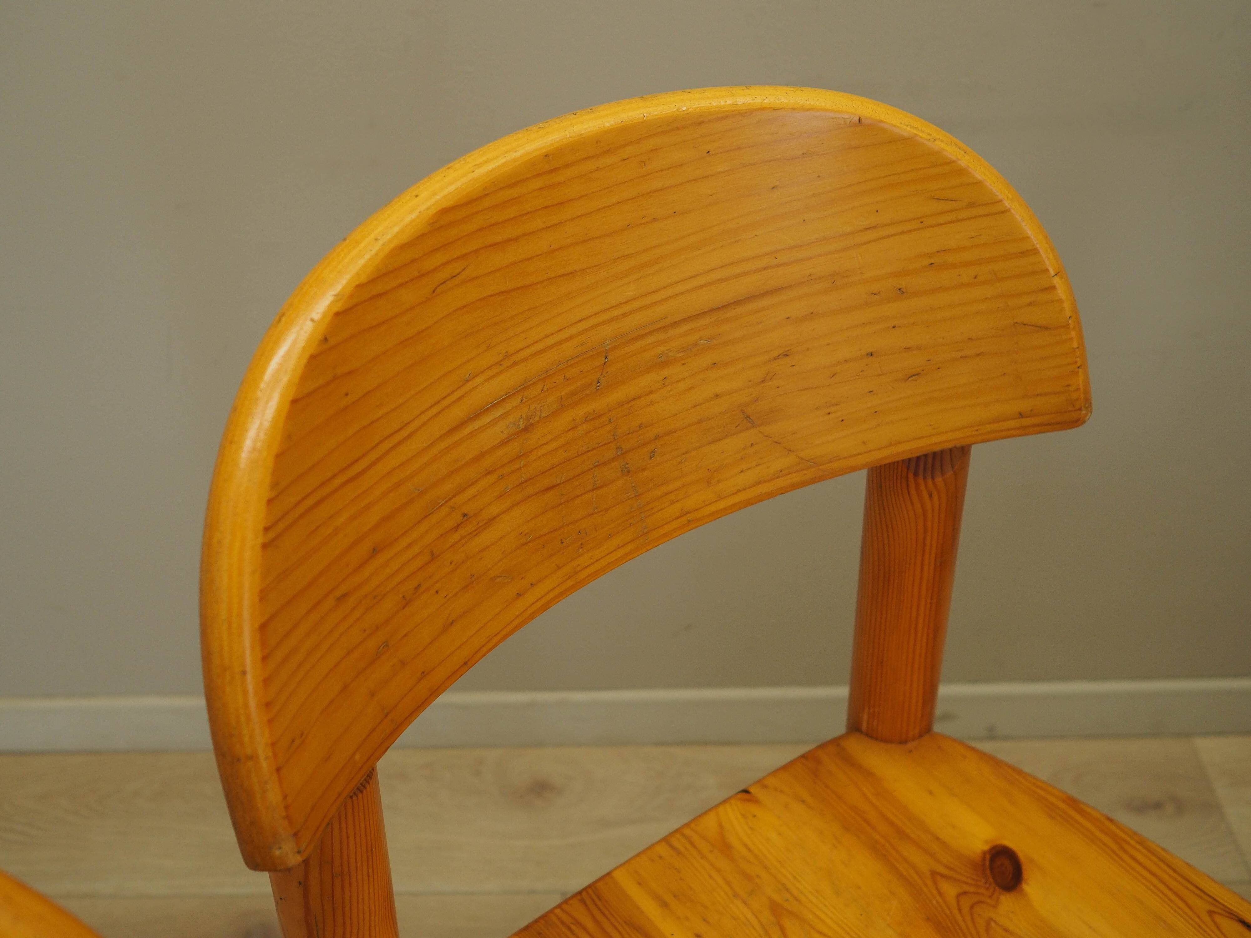 Set of four chairs, Scandinavian design, 1960s, designer: Rainer Daumiller,