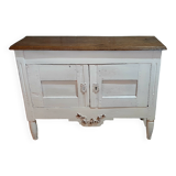 Small low painted oak sideboard