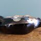 Flamed stoneware shell ashtray in Vallauris style