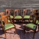 Série de huit chaises gondole empire en acajou époque 1900