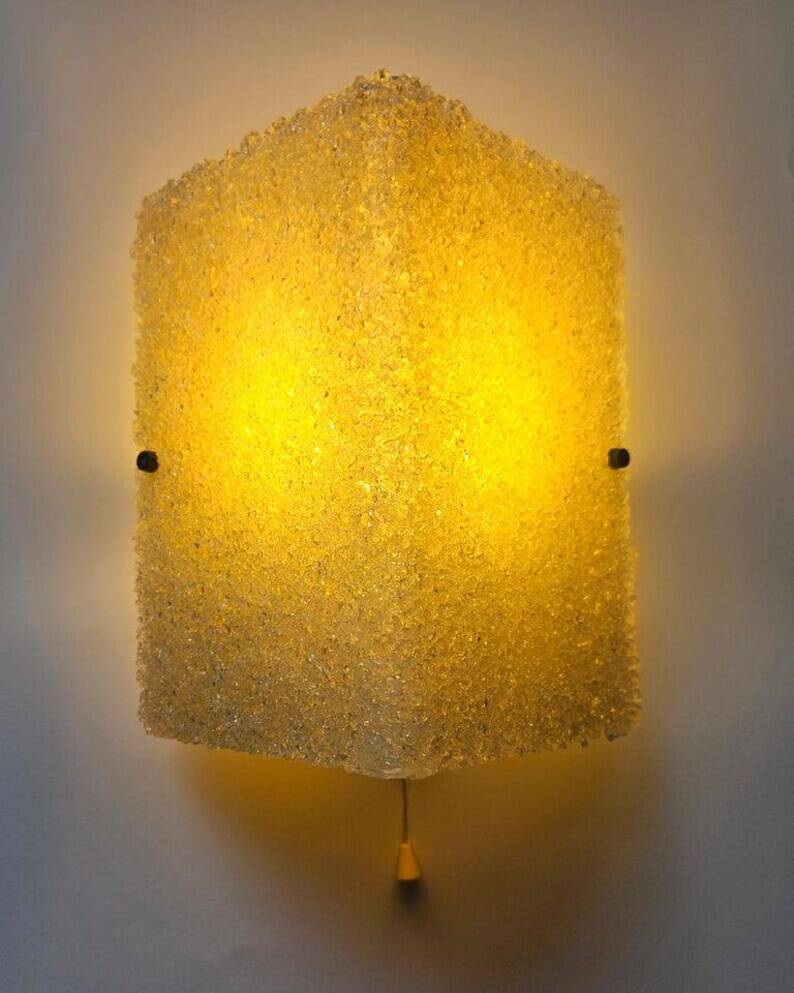 Rare Midcentury Lucite Wall Lamp Pokrok, 1960s