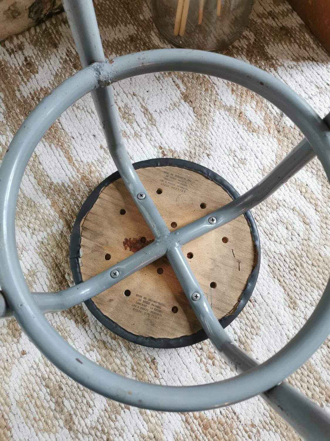 Industrial stool, telecom workshop