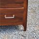 Vintage chest of drawers from the 50s 3 drawers feet compass poplar