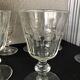 Charles X-style moulded glass walking glasses