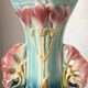 Art Nouveau slipware vase 21 cm